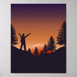 bergbeklimmer poster