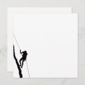 Bergbeklimmeruitnodiging Kaart (Voorkant / Achterkant)