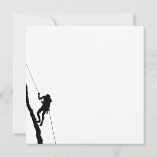 Bergbeklimmeruitnodiging Kaart (Voorkant)