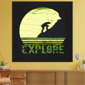 bergbeklimming canvas afdruk (Insitu (Woonkamer))