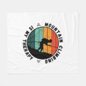 bergbeklimming is mijn therapievluier fleece deken (Voorkant (Horizontaal))