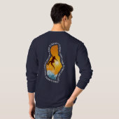 bergbeklimming | Mannen met lange mouwen T-shirt (Achterkant volledig)