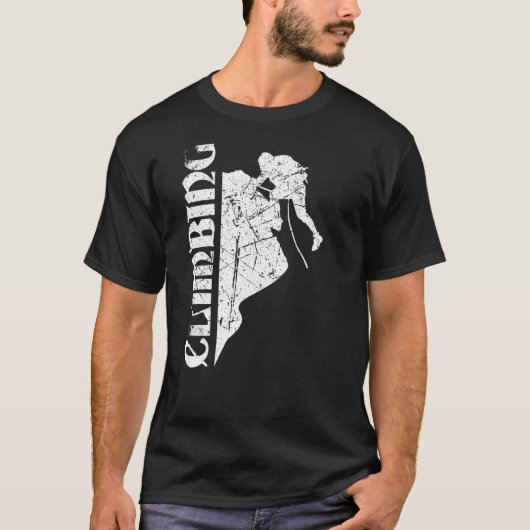 bergbeklimming van het silhouet 25 t-shirt (Voorkant)