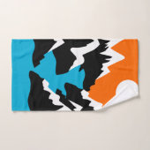 Bergbereiken langs rivierlandschap bad handdoek (Handdoek)