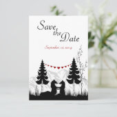 Bergberen Save the Date Huwelijksaankondiging (Staand voorkant)