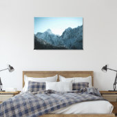 Bergbergen en sparserbos canvas afdruk (Insitu (Slaapkamer))