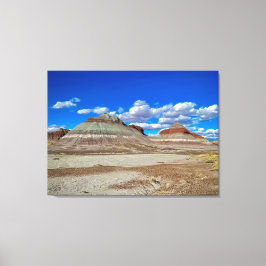 Bergbergen van Petrified Forest Canvas Afdruk