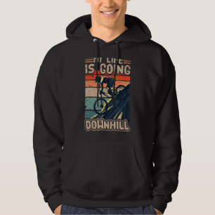 Bergbergfiets Fahrrad Mijn leven gaat goed Hoodie