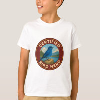 Bergblauwe Vogel Vintage Badge