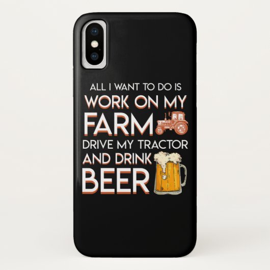 Bergboer wil drijvende Boerderij Case-Mate iPhone Case (Achterkant)