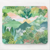 Bergbomen en palmbomen muismat (Voorkant)