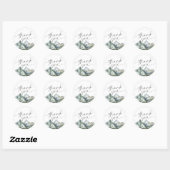 Bergbos Baby shower Ronde Sticker (Vel)