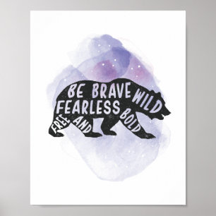 Bergbos Beer Lover Silhouette Poster