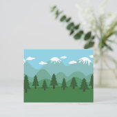 Bergbos Briefkaart (Staand voorkant)