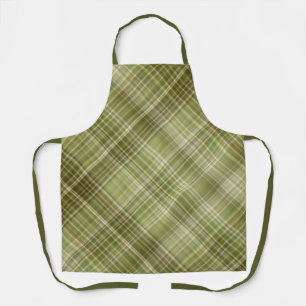 Bergbos Olijfgroene Plaid Schort