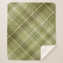 Bergbos Olijfgroene Plaid