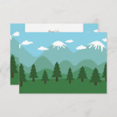 Bergbos RSVP Kaartje (Voorkant / Achterkant)