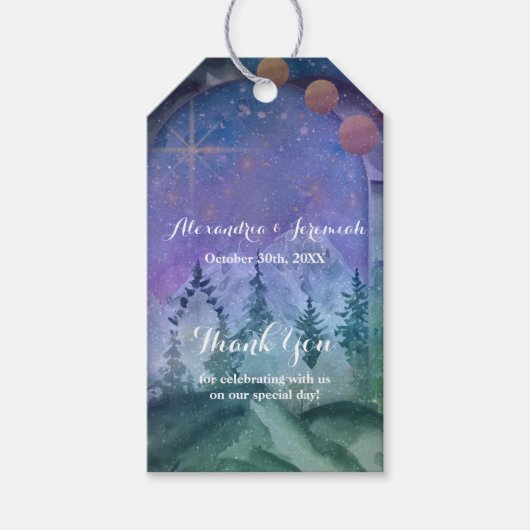 bergbosparadijs cadeaulabel (Voorkant)