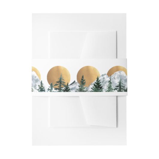 bergbosparadijs uitnodigingen wikkel (Voorkant Voorbeeld)