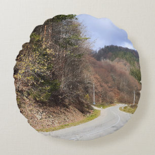 Bergbosweg - Wilde Natuur Roemenië Rond Kussen