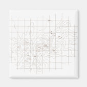 Bergcontourkaart - Toubkal Magneet (Voorkant)