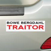 Bergdahl Traitor Bumpersticker (Op auto)