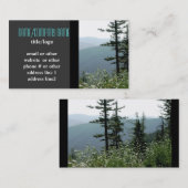 bergdenbomen visitekaartje foto kunst (Voorkant / Achterkant)