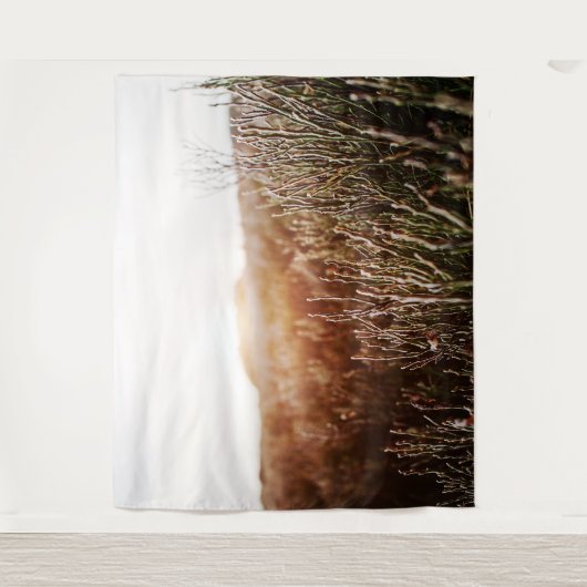 Bergdennen Gras Zonlicht Lucht Landschap Wandkleed (Voorkant)