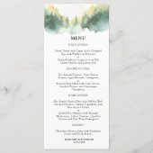Bergdennenbomen Boho Rustieke Trouw  Menu (Voorkant)