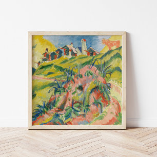 bergdorp   Ernst Ludwig Kirchner Poster