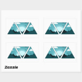 Bergdriehoeken Rechthoekige Sticker (Vel)