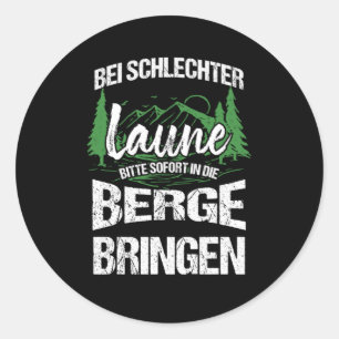 Berge Natur Campen Hiking Camping Zelten Zelt Lage Ronde Sticker