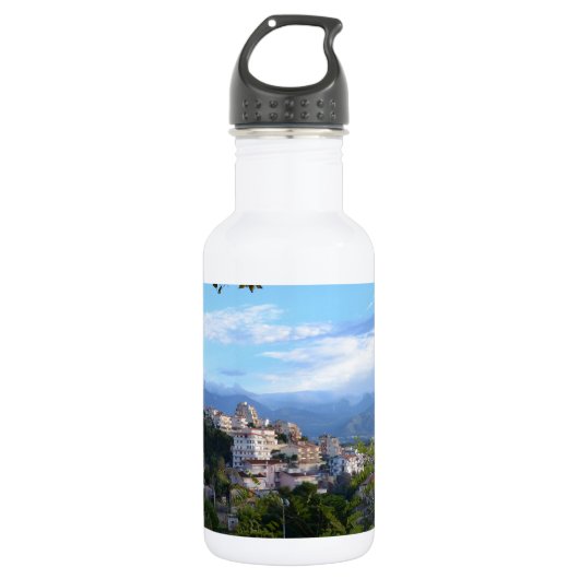 Bergen achter Scalea Waterfles (Voorkant)
