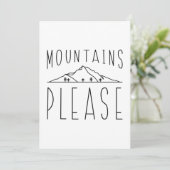 Bergen alsjeblieft bedankkaart (Staand voorkant)