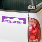 Bergen alsjeblieft bumpersticker (Op Truck)