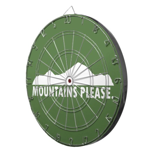 Bergen alsjeblieft dartbord (Voorkant Rechts)