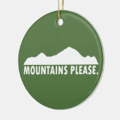 Bergen alsjeblieft keramisch ornament (Links)