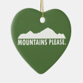 Bergen alsjeblieft keramisch ornament (Rechts)