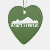 Bergen alsjeblieft keramisch ornament (Links)