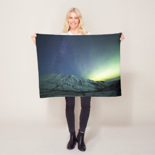 Bergen Aurora Borealis & Milky Way Alaska Fleece Deken