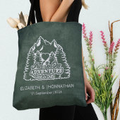 Bergen avontuur begint groene bruiloft reizen draagtas