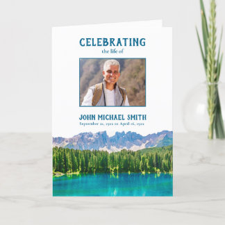 Bergen Begrafenis Orde van Dienst Foto Memorial Programma