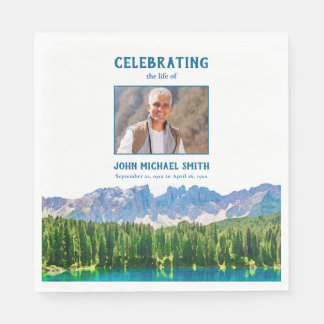 Bergen Begrafenis Orde van Dienst Foto Memorial Servet