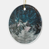 Bergen bij nacht ornament (Links)