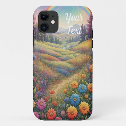 Bergen Bloemen Regenboog Case-Mate iPhone Case (Achterkant)