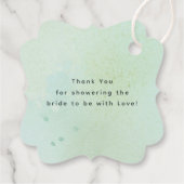 Bergen Bos Dank u bruiloft Bedankjes Labels (Achterkant)