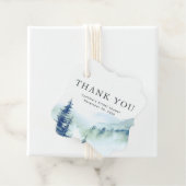 Bergen Bos Dank u bruiloft Bedankjes Labels (In situ)