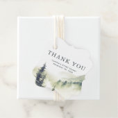 Bergen Bos Dank u bruiloft Bedankjes Labels (In situ)