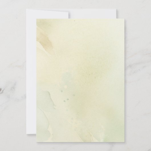 Bergen Bos Mist Avond Landschap Doop Kaart (Achterkant)