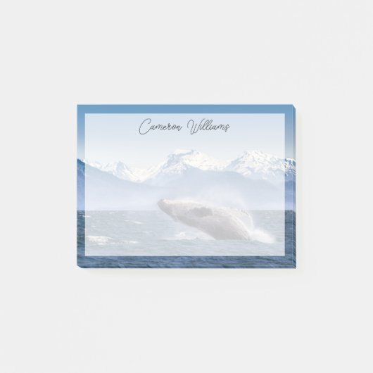 Bergen | Breach Whale Glacier Bay, Alaska Post-it® Notes (Voorkant)